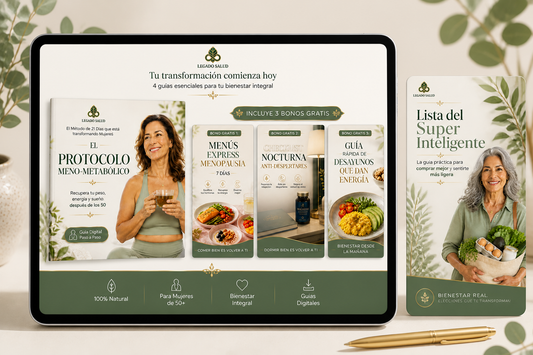 Protocolo Meno-Metabólico Recupera tu Peso, tu Sueño y tu Energía en 21 Días + 3 BONOS Exclusivos GRATIS  + Lista del Super Inteligente